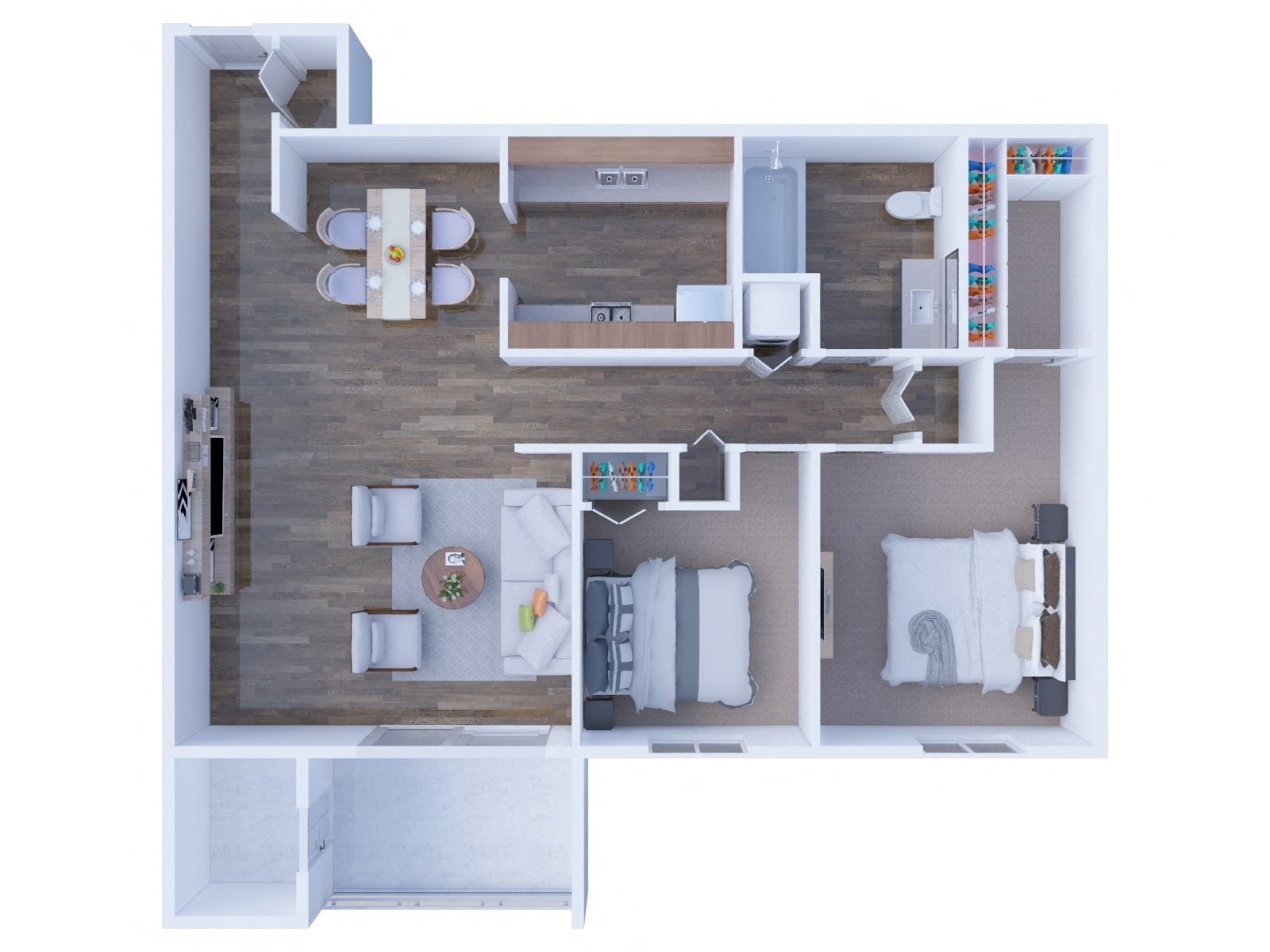 2 Bedroom 1 Bath 2 Bedroom 1 Bath